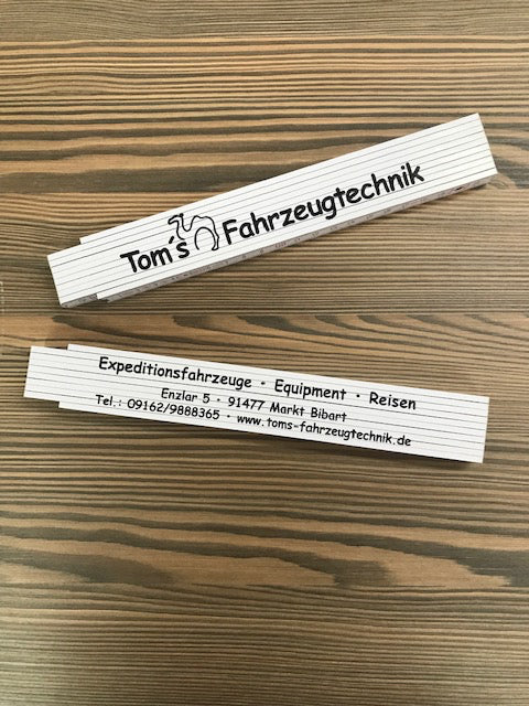Zollstock weiß