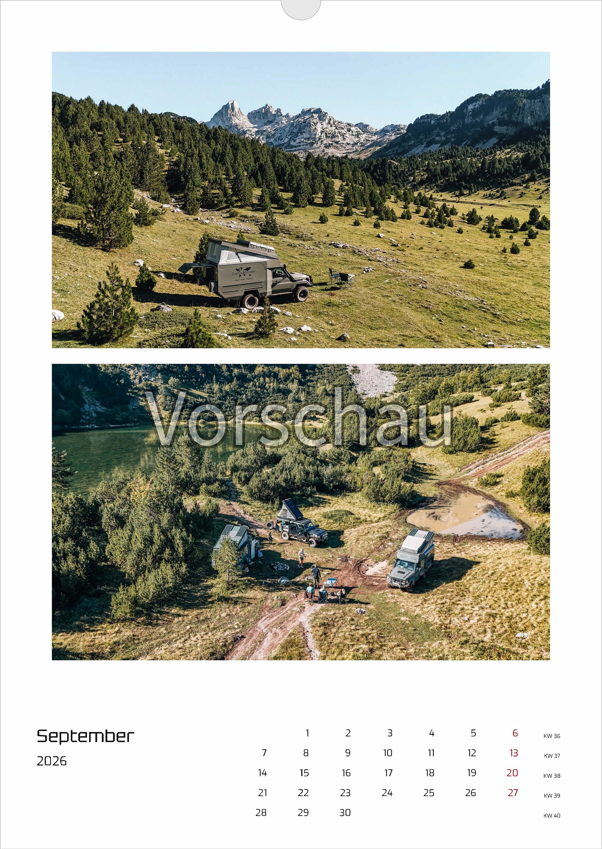 Tom's Kalender Monat September